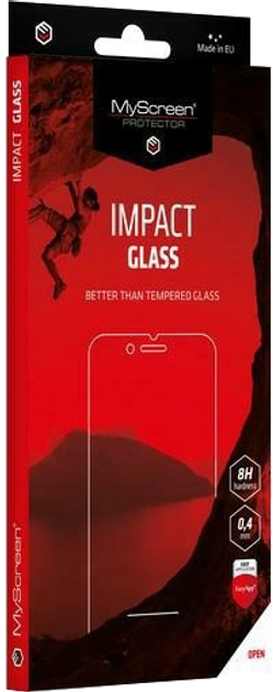 Szkło hybrydowe MyScreen ImpactGlass do Apple iPhone 12 Pro Max czarne (5901924983989) - obraz 1