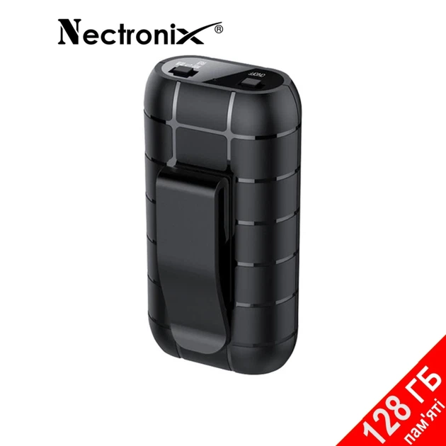 Міні диктофон з великим часом роботи Nectronix A50+, з пам'яттю 128 Гб, кліпса, магніт (100836-128) - зображення 2