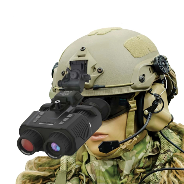 Полный комплект очки ночного видения ПНВ NV8000 + золотистое металлическое крепление на шлем Wilcox L4G24 (100855-986) - изображение 2