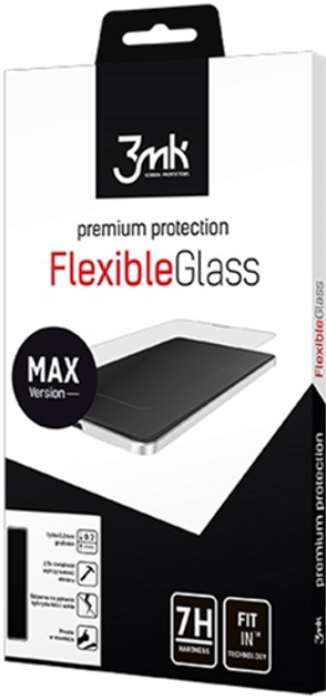 Szkło Hybrydowe z wzmocnionymi krawędziami 3MK FlexibleGlass dla Max iPhone 7/8 Plus White (5903108032360) - obraz 1