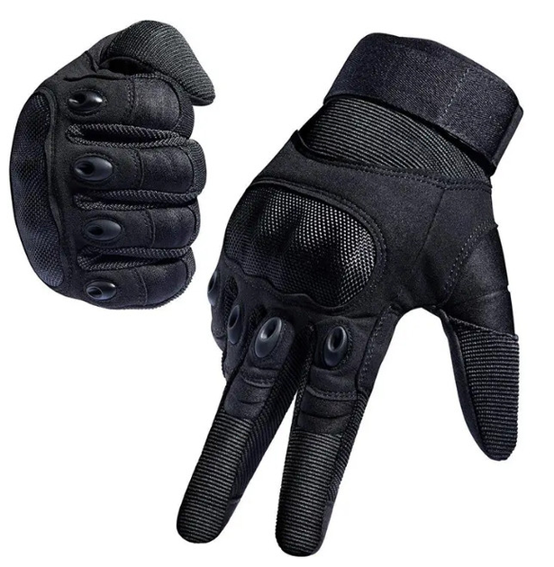 Перчатки защитные на липучке FQ20T001 Черный M (16204) Kali - изображение 2