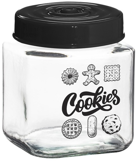 Банка Herevin Cookies квадратная 1 л (149010-001) - изображение 1