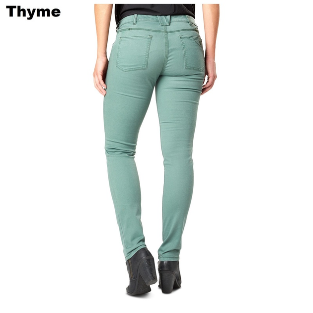 Женские зауженные тактические джинсы 5.11 Tactical WOMEN'S DEFENDER-FLEX SLIM PANTS 64415 2 Regular, Thyme - изображение 2