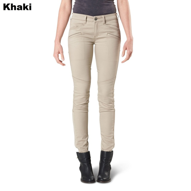Завужені жіночі тактичні джинси 5.11 Tactical WYLDCAT PANT 64019 4 Regular, Khaki - зображення 1