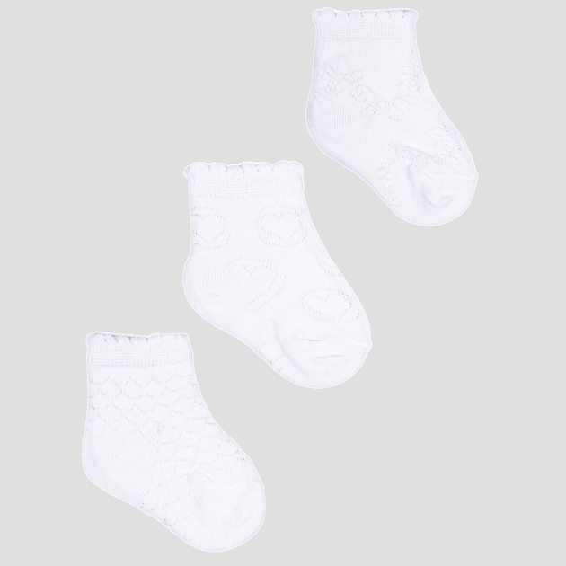 Набір дитячих шкарпеток Yoclub 3 шт SKL-0006G-0100 31-34 Білий (5901560882417) - зображення 1