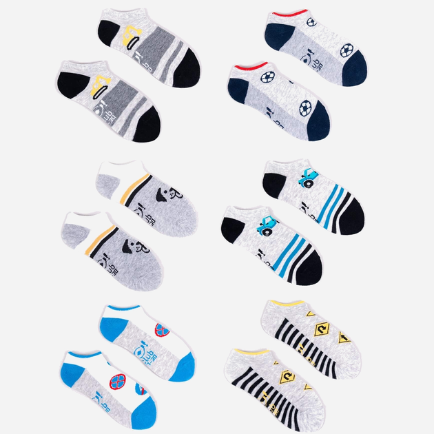Набір дитячих шкарпеток Yoclub 6 шт SKS-0008C-AA00-001 20-22 Різнокольоровий (5903999470272) - зображення 2