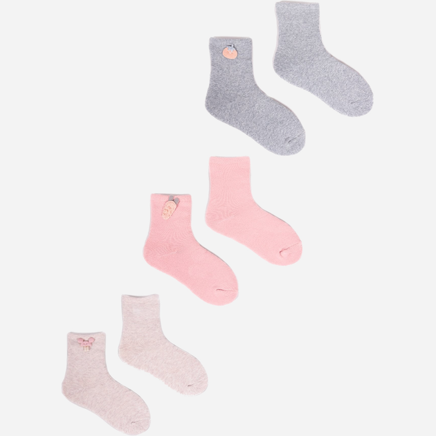 Набір дитячих шкарпеток Yoclub 3 шт SKF-0008G-000B 17-19 Різнокольоровий (5904921600163) - зображення 2