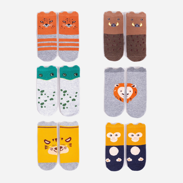 Набір дитячих шкарпеток Yoclub 6 шт SKA-0065C-000I-001 17-19 Різнокольоровий (5904921626118) - зображення 2