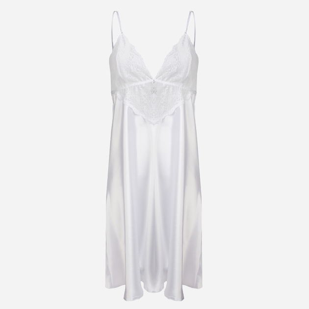 Koszula nocna damska DKaren Slip Clarisse S White (5903251403871) - obraz 3