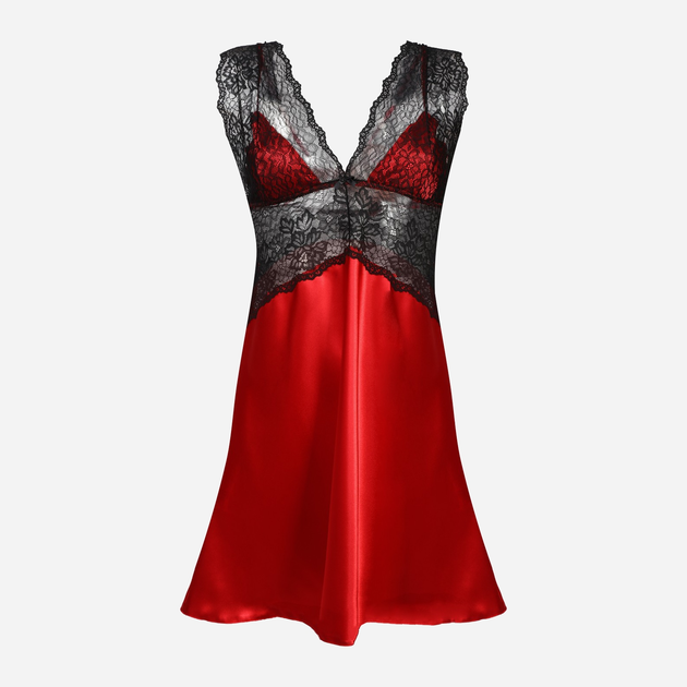 Koszula nocna damska DKaren Slip Erica XS Czerwona (5903251405066) - obraz 3