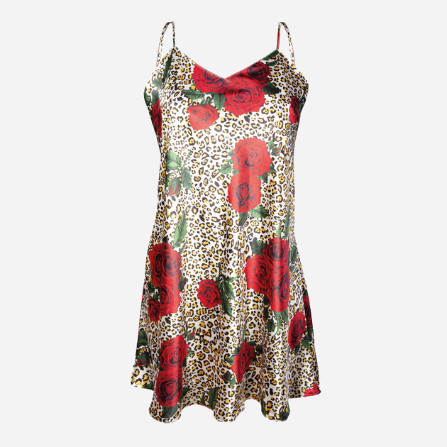 Koszula nocna damska DKaren Slip Flowers XS Flower Pattern No. 6 (5903251423343) - obraz 4