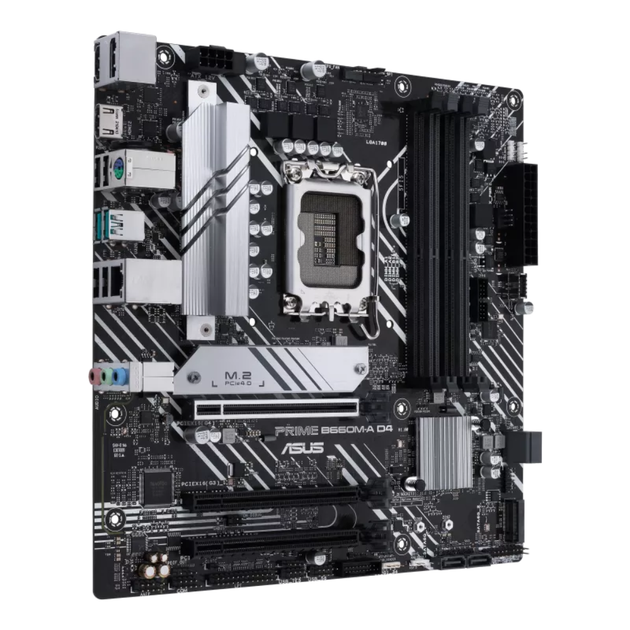 Материнська плата Asus PRIME B660M-A D4-CSM Socket 1700/Intel B660/MicroATX/2хHDMI/DisplayPort - зображення 4