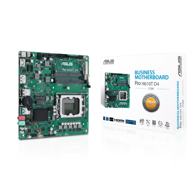 Материнская плата Asus PRO H610T D4-CSM Socket 1700/Intel H610/Thin MiniITX/1хHDMI/LVDS/DisplayPort - изображение 4