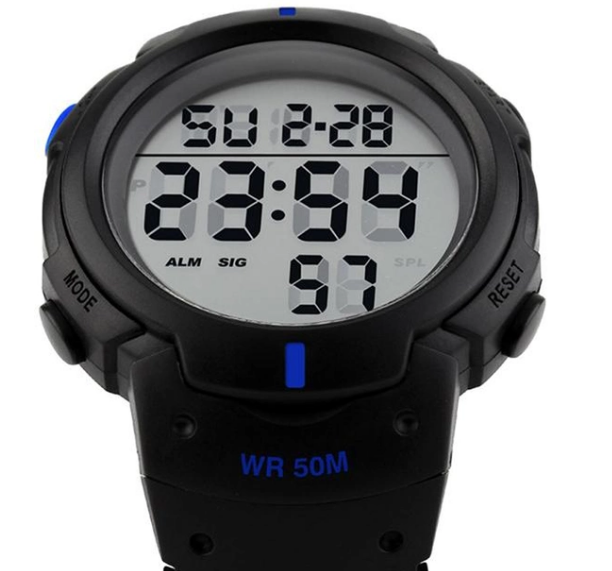 Часы наручные Skmei 1068BU Black-Blue - изображение 3