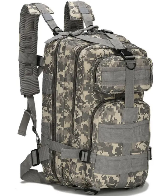 Рюкзак военный тактический штурмовой MHZ Molle Assault B02 20 л, пиксель - изображение 1