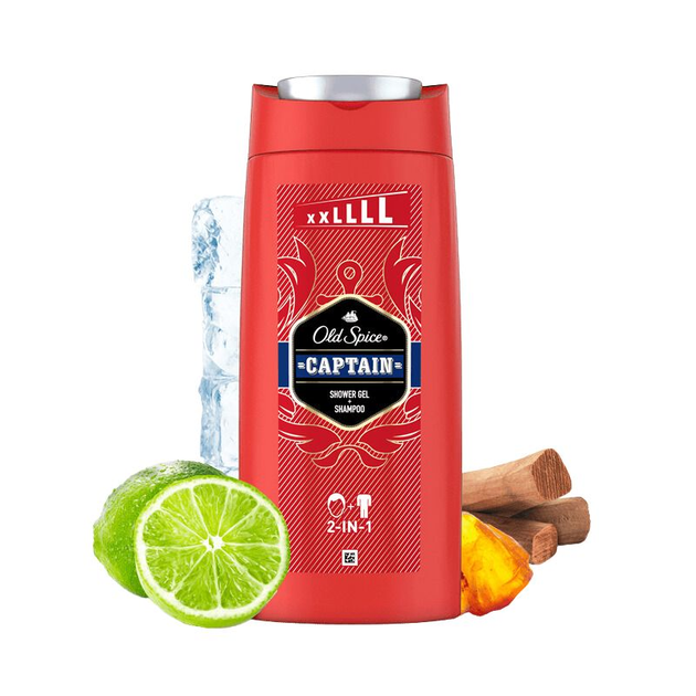 Гель для душу та шампунь Old Spice 2-в-1 Captain 675 мл (8006540280140) - зображення 2