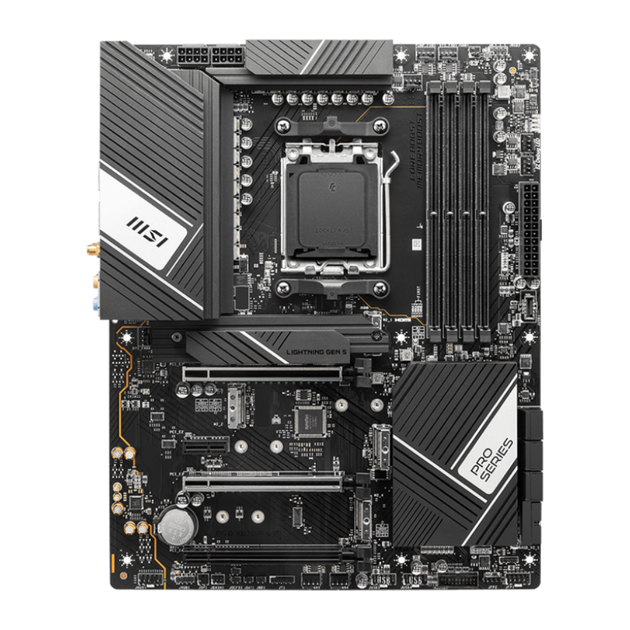 Материнська плата MSI PRO X670-P WIFI Socket AM5/AMD X670/ATX/Bluetooth/Wі-Fі - Фото 3 Материнська плата MSI PRO X670-P WIFI Socket AM5/AMD X670/ATX/Bluetooth/Wі-Fі - зображення 3
