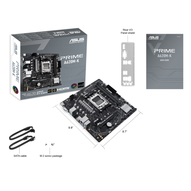Материнская плата ASUS PRIME A620M-K Socket AM5/AMD A620/microATX/1xHDMI/USB - изображение 4