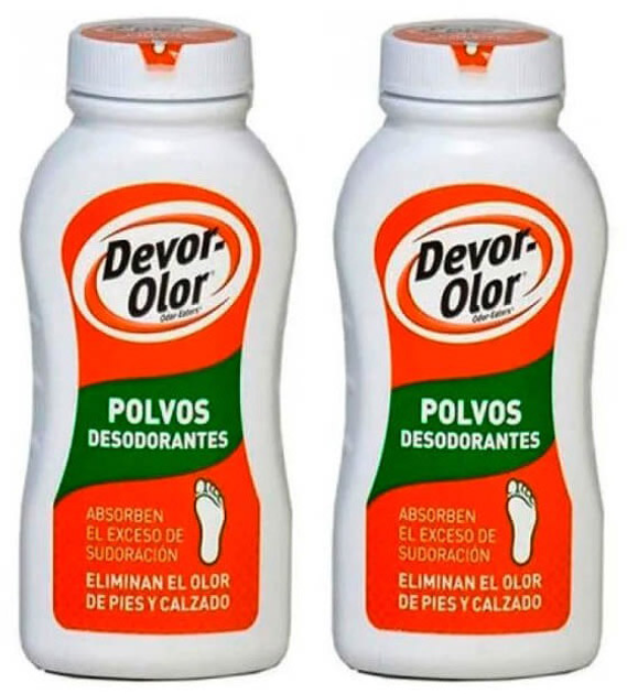 Dezodorant w proszku do stóp Devor-olor Dry Feet Powder 2 x 100 g (7310610010560) - obraz 1