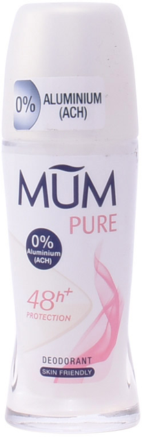 Antyperspirant Mum Pure 48h 0% Roll-on 50 ml (7614700022618) - obraz 1