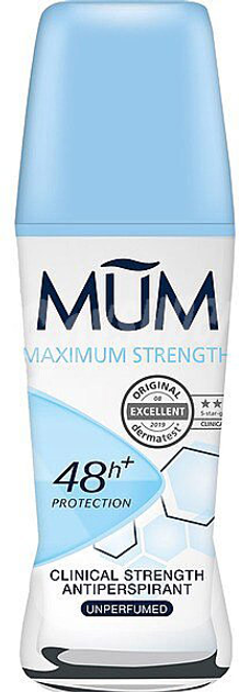 Антиперспірант Mum Maximum Strength Desodorante Roll-On 50 мл (7614700030989) - зображення 1