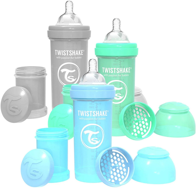 Набір пляшечок для годування Twistshake Value Pack Blue антиколікових 260 мл 3 шт (78844) - зображення 2