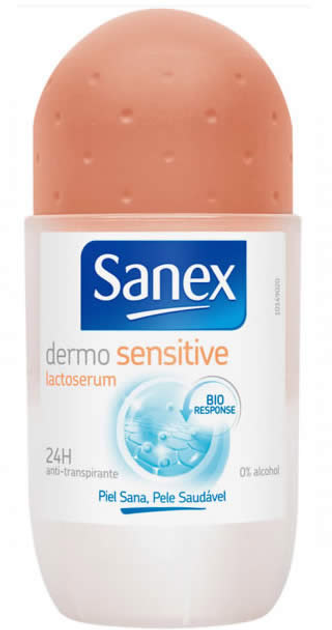Antyperspirant Sanex Dermo Sensitive Bio Response Roll On 50 ml (8714789968599) - obraz 1