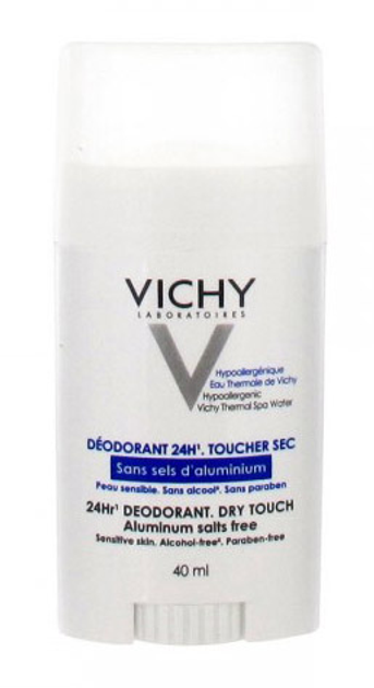 Antyperspirant Vichy 24 Hour Aluminium Salt Free Stick 40 ml (3337871320447) - obraz 1