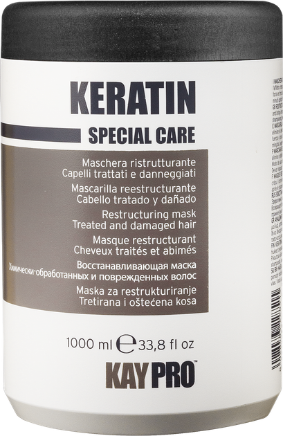 Маска з кератином для хімічно пошкодженого волосся KayPro Keratin 1000 мл - Фото 1 Маска з кератином для хімічно пошкодженого волосся KayPro Keratin 1000 мл - изображение 1