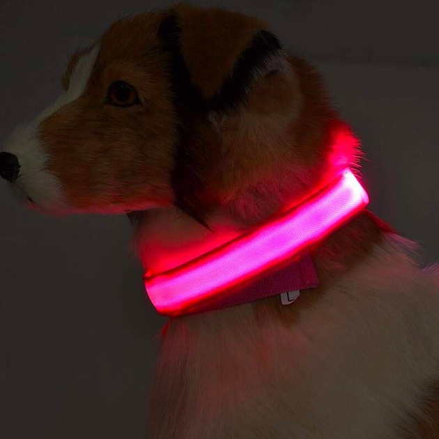 Светоотражающий ошейник для собак