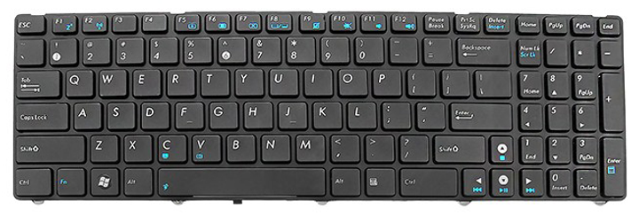 Klawiatura do laptopa Qoltec Asus K52 Czarna (7195.AS-K52) - obraz 1