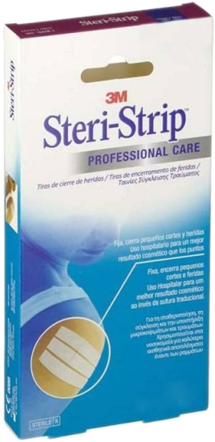 Пластирі 3M Nexcare Steri-Strip Suture 12 x 100 мм 6 шт (4054596258129) - зображення 1