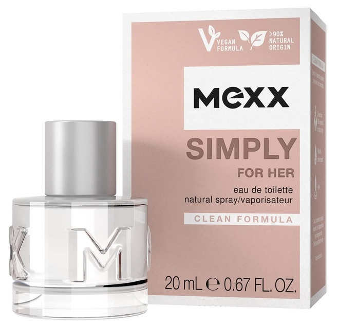 Туалетна вода Mexx Simply For Her 20 мл (3616302937158) - зображення 1