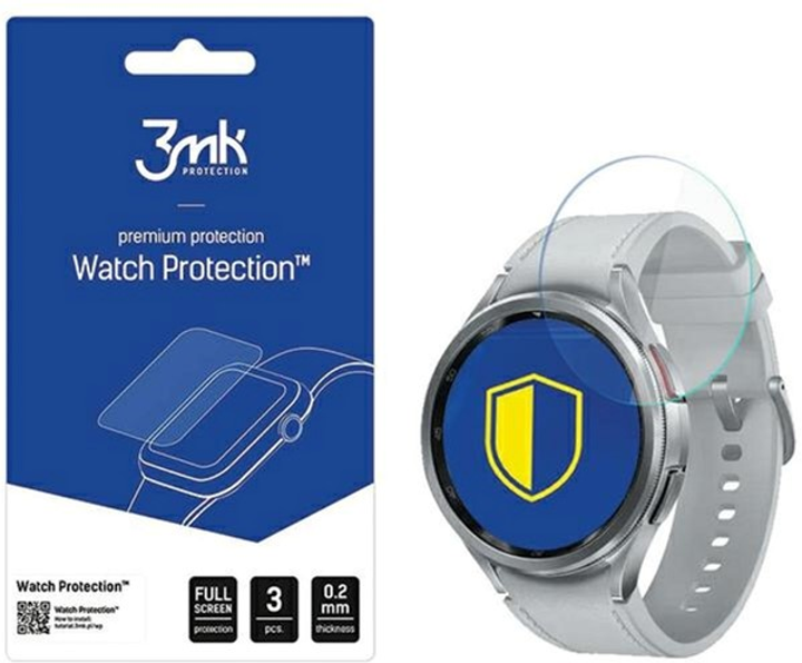 Захисне скло 3MK FlexibleGlass для Samsung Galaxy Watch 6 Classic 47 мм 3 шт (5903108533416) - зображення 1