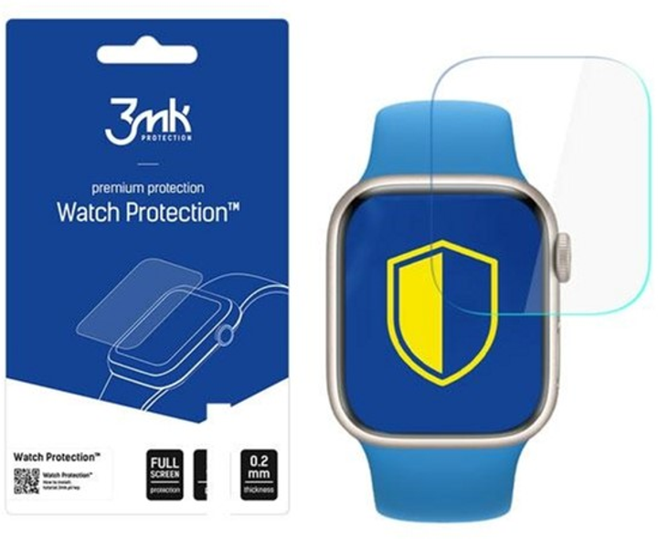 Захисна плівка 3MK ARC FS для Apple Watch 7 41 мм 3 шт (5903108443616) - зображення 1