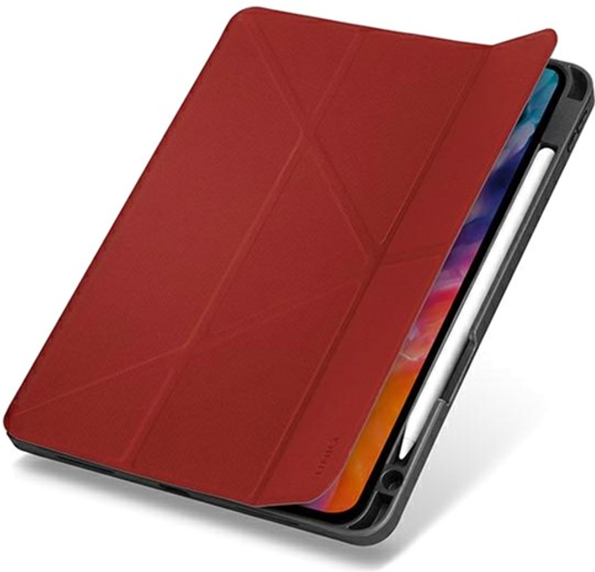 Książka Uniq Transforma Rigor do Apple iPad Air 10.9" 2020 antybakteryjna Coral Red (8886463675274) - obraz 1