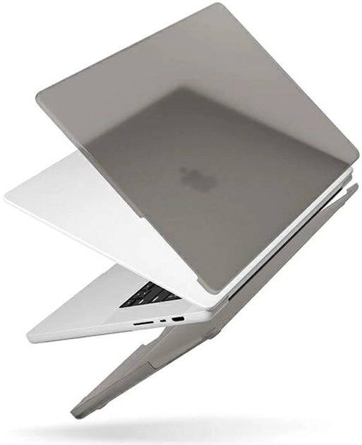 Etui na laptopa Uniq Claro do Apple MacBook Pro 16" 2021 Smoke Matt Grey (8886463679760) - obraz 2
