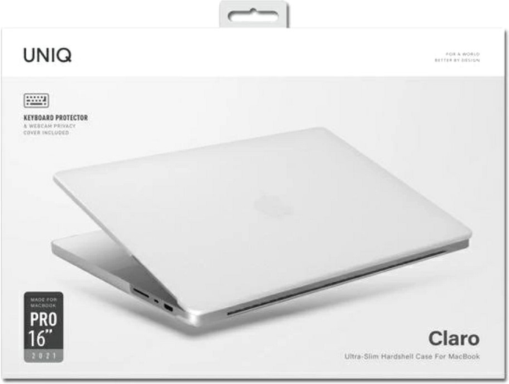 Для ноутбука Uniq Claro для Apple MacBook Pro 16" 2021 Dove Matte Clear (8886463679753) - зображення 3