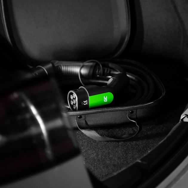 Зарядний кабель Green Cell Charging Cable Type 2 7.2kW 32A 5m 1-Phase for Leaf, i3, ID.3, e-Golf, e-Up!, e-208, I-Pace, UX 300e, 500e, Citigo iV (5907813962042) - зображення 9