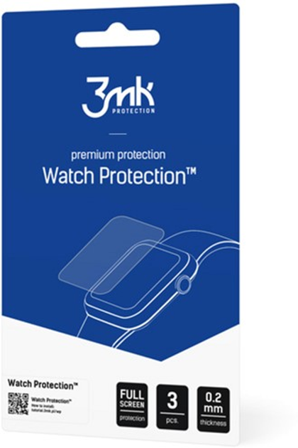 Захисна плівка 3MK Watch Protection для екрану смарт-годинників Apple Watch 8 41 mm 3 шт. (5903108490993) - зображення 2