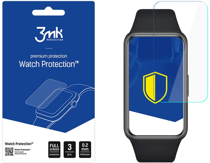 Захисна плівка 3MK Watch Protection для екрану смарт-годинників Honor Band 6 3 шт. (5903108461979) - зображення 1