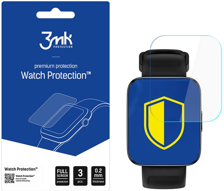 Захисна плівка 3MK Watch Protection для екрану смарт-годинників Realme Watch 3 Pro 3 шт. (5903108491600) - зображення 1