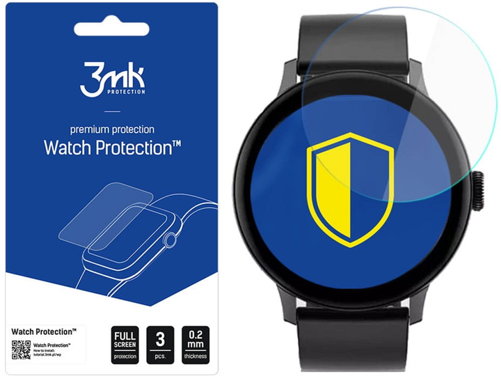 Folia ochronna 3MK Watch Protection na ekran smartwatcha DT2 42 mm 3 szt. (5903108466547) - obraz 2