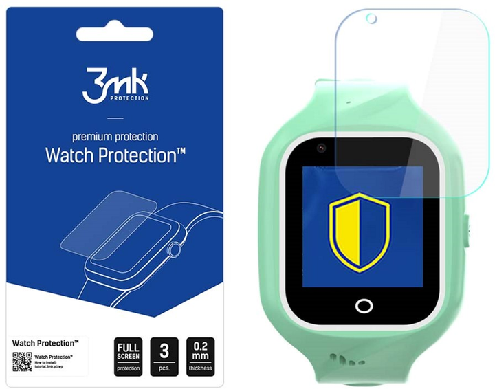 Folia ochronna 3MK Watch Protection na ekran smartwatcha Bemi Jello LTE 3 szt. (5903108535786) - obraz 1