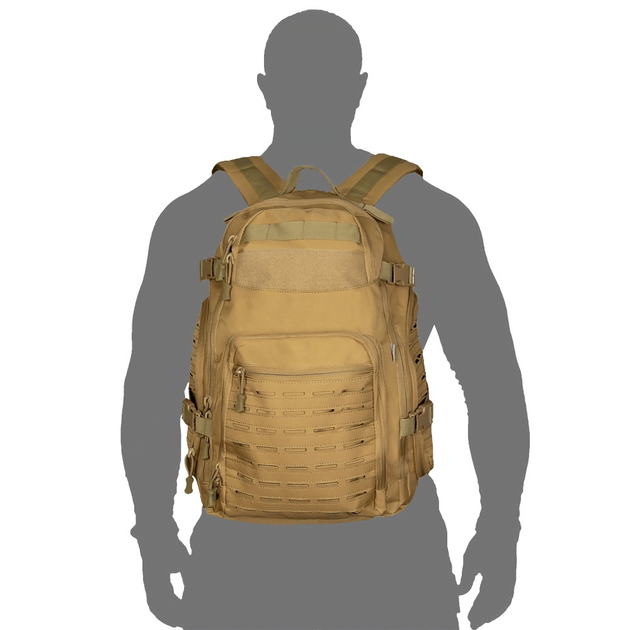 Тактический рюкзак со стропами molle Camotec Brisk LC Койот - изображение 2