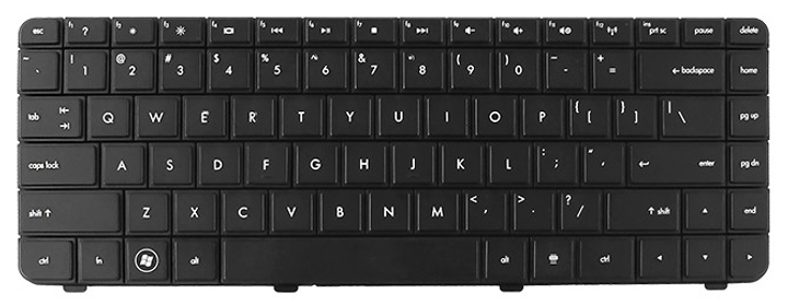 Клавіатура для ноутбука Qoltec HP CQ42 Black (7565.HPCQ42B) - зображення 1