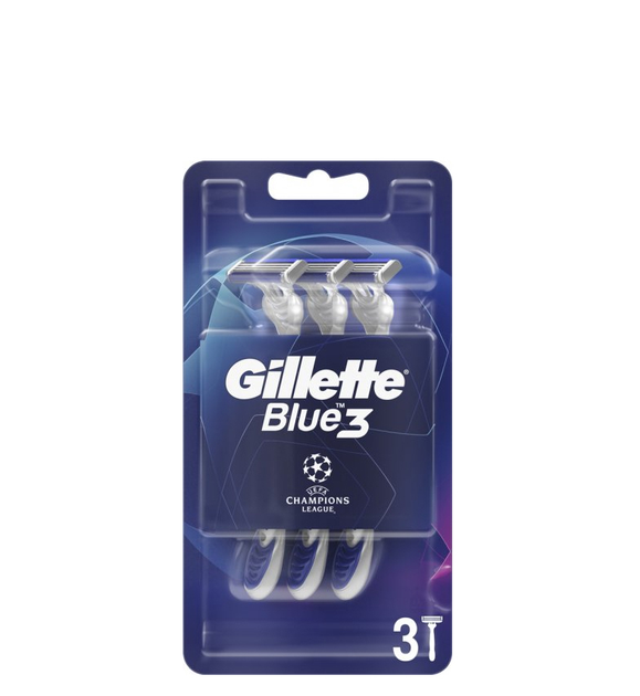 Бритви одноразові Gillette Blue3 Comfort 3 шт (7702018531813) - зображення 1