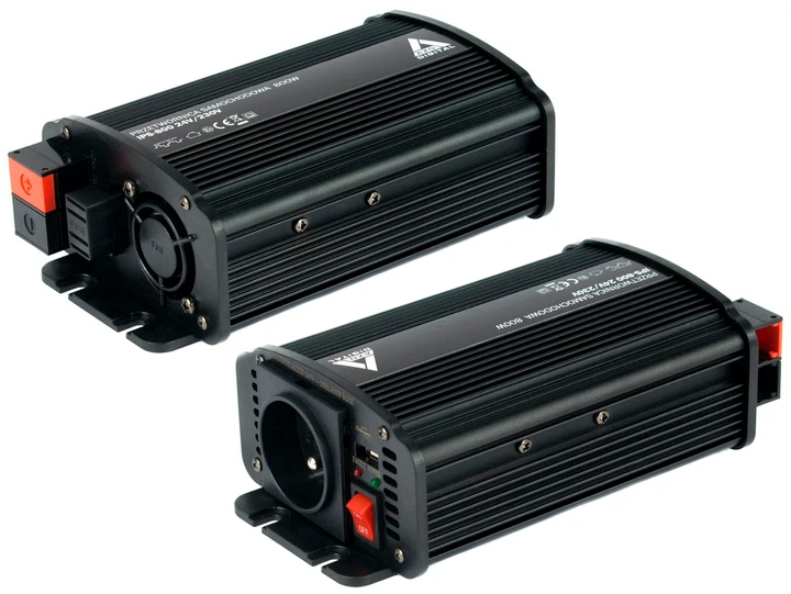 Przetwornica samochodowa AZO Digital IPS-800U 800W ze zmodyfikowaną falą sinusoidalną 24-230V DC-AC (5905279203723) - obraz 4