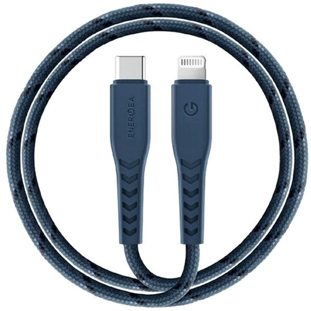 Кабель для зарядки Energea Nyloflex USB-C - Lightning C94 MFI 1.5 м Blue (6957879423192) - зображення 1