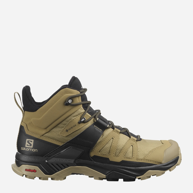 Чоловічі черевики низькі для трекінгу з Gore-Tex Salomon X ULTRA 4 MID GTX 412941 41.5 (8US) 26 см Бежеві (193128554057) - зображення 1